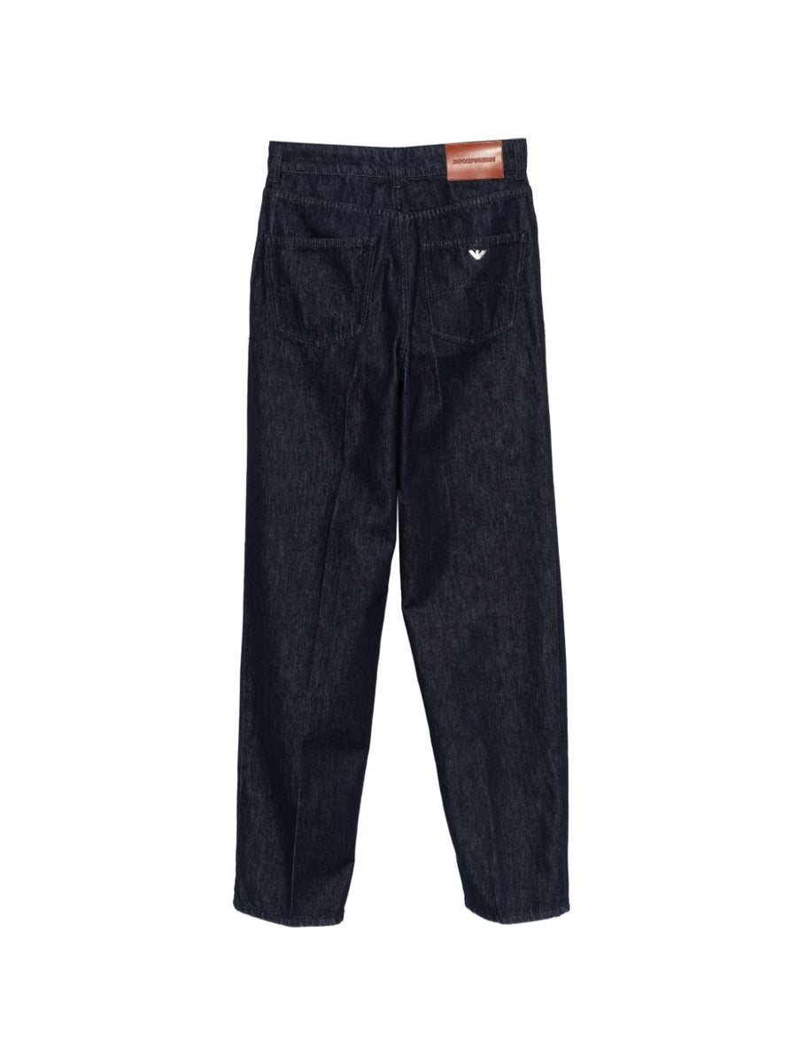 Emporio Armani Jeans For Women Navy Denim With Lyocell Blend Soft Comfort And Tailored Fit