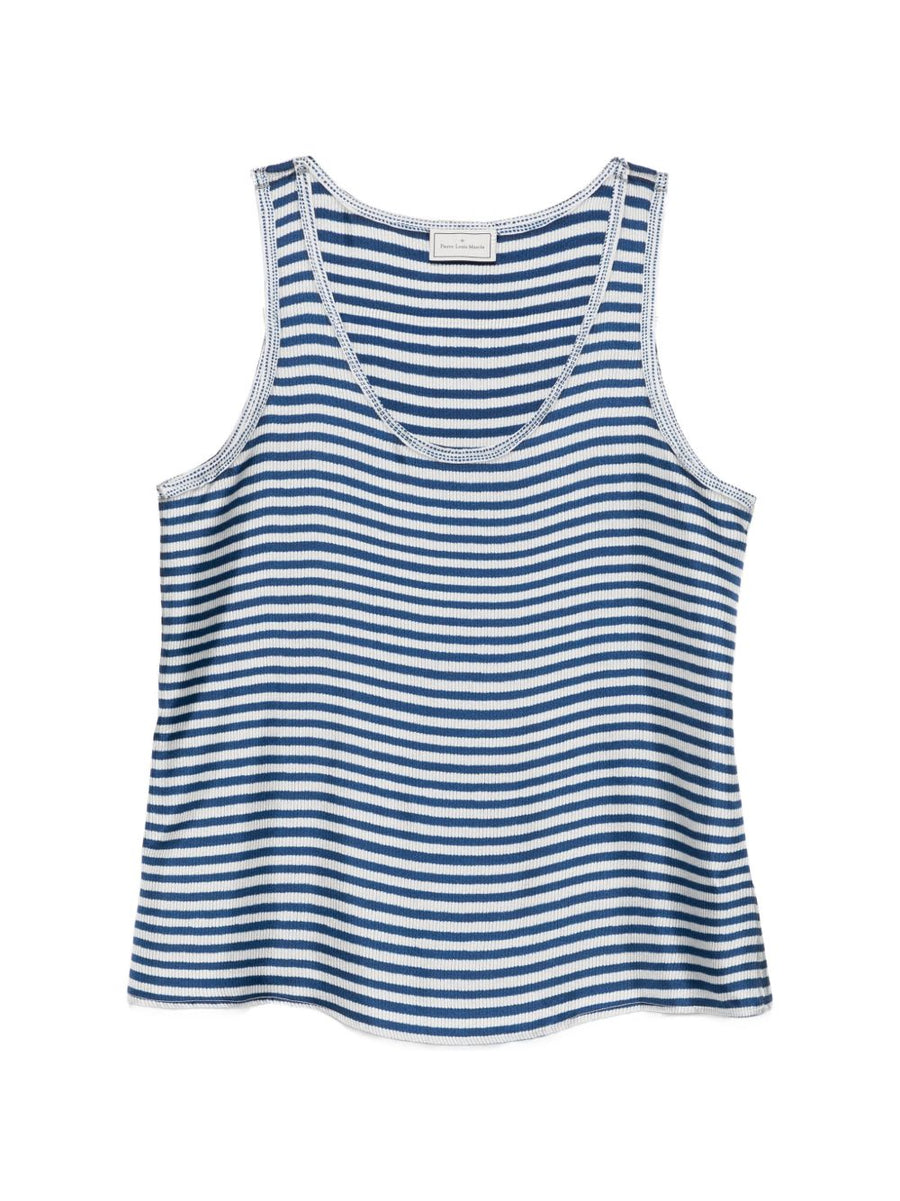 Silk Striped Tank Top For Women By Pierre Louis Mascia Luxurious Lightweight Layering Essential