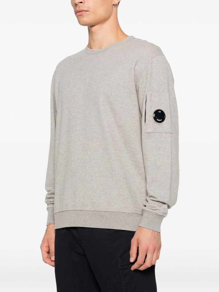 C.P. Company Cotton Crewneck Sweatshirt For Men Premium 100 Percent Cotton With Lens Detail Pocket