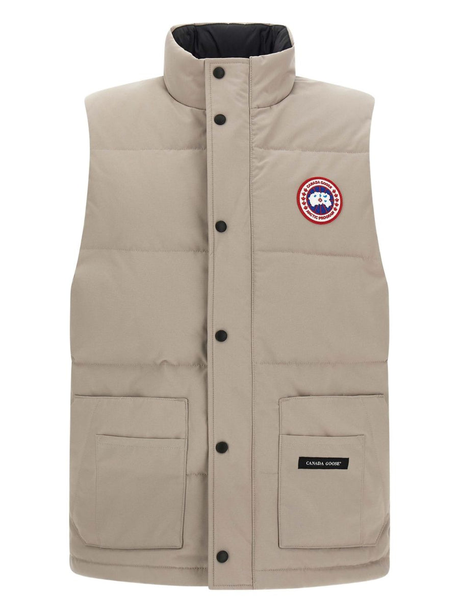 Canada Goose Freestyle Down Vest For Men Lightweight Quilted Padding For Versatile Layering Premium Grey Nylon