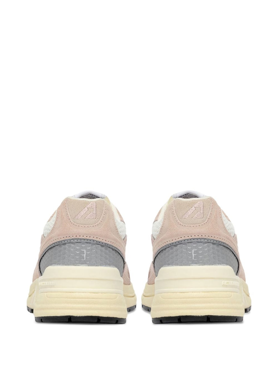 Autry Hyperway Pink Leather Sneakers For Women All Day Comfort With Low Top Design