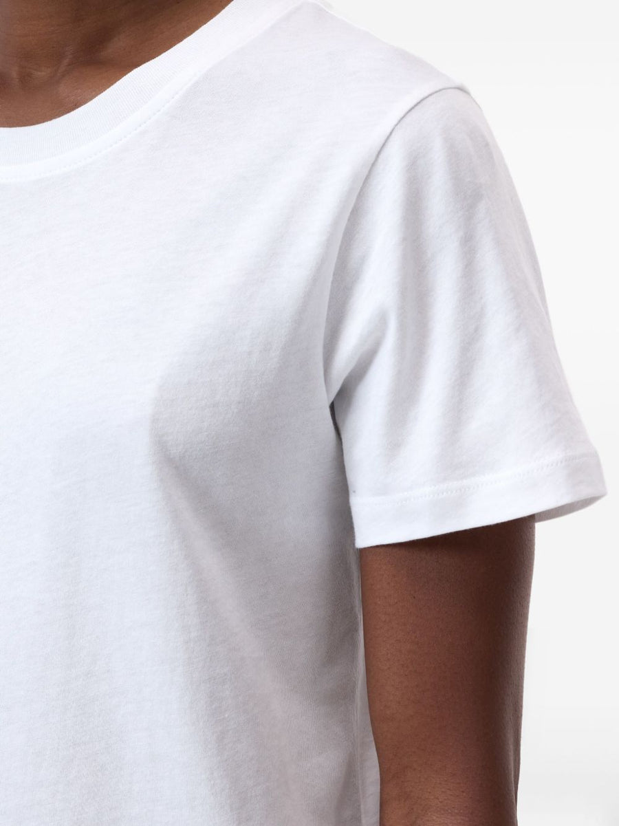 Closed Organic Cotton White Crew Neck T Shirt For Women Wardrobe Essential Everyday Comfort