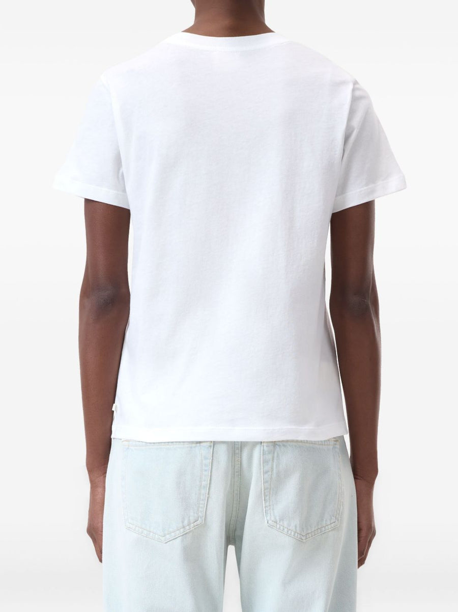 Closed Organic Cotton White Crew Neck T Shirt For Women Wardrobe Essential Everyday Comfort