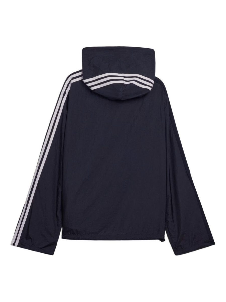 Y-3 Logo Zipped Hoodie For Men Premium Black Polyamide Topwear With Full Zip For Everyday City Style