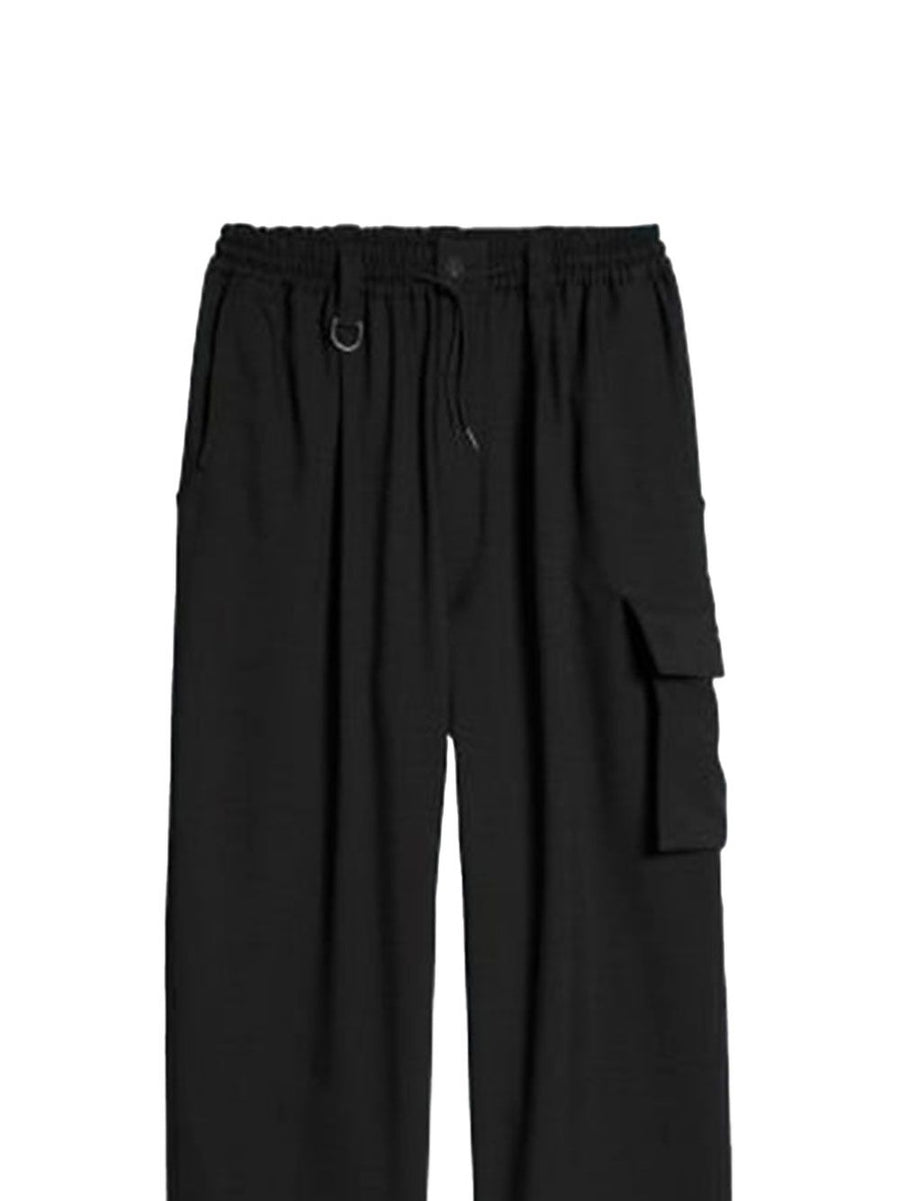 Y-3 Cargo Trousers Black Modern Fit With Rugged Cargo Detailing For Urban Men Spring Summer 2026