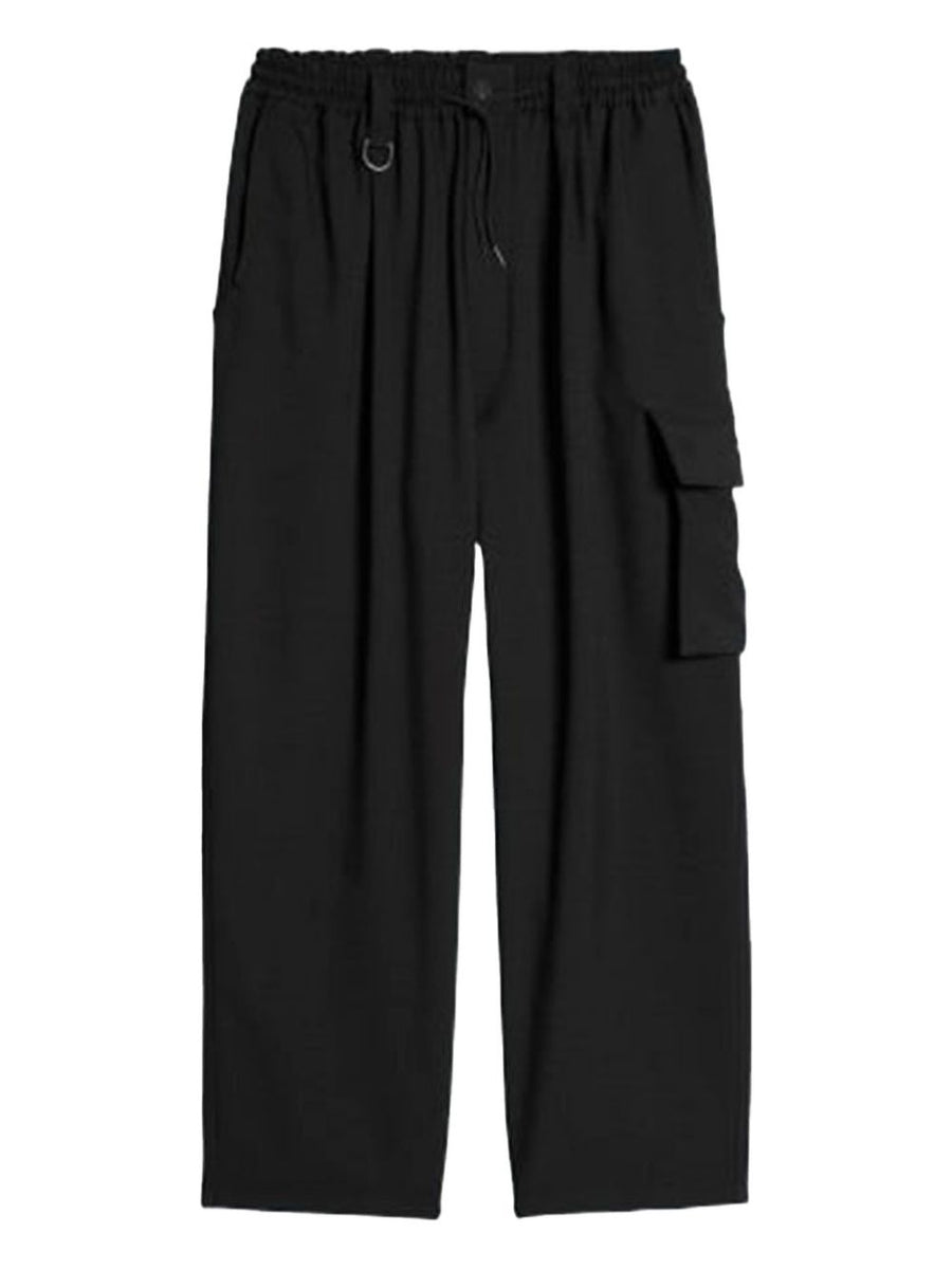 Y-3 Cargo Trousers Black Modern Fit With Rugged Cargo Detailing For Urban Men Spring Summer 2026