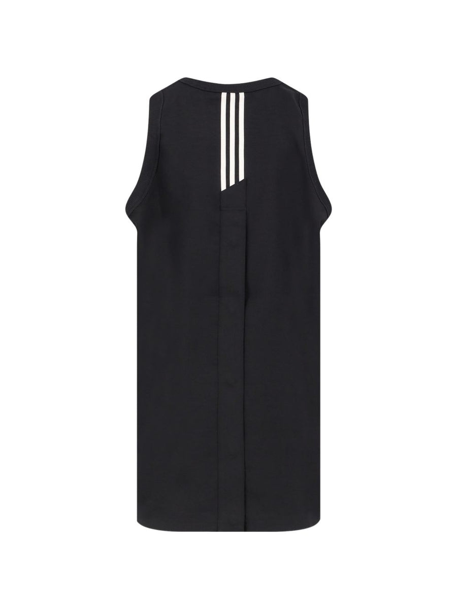 Y3 Logo Tank Top For Men Premium Black Sleeveless Tee With Bold Three Stripes Print
