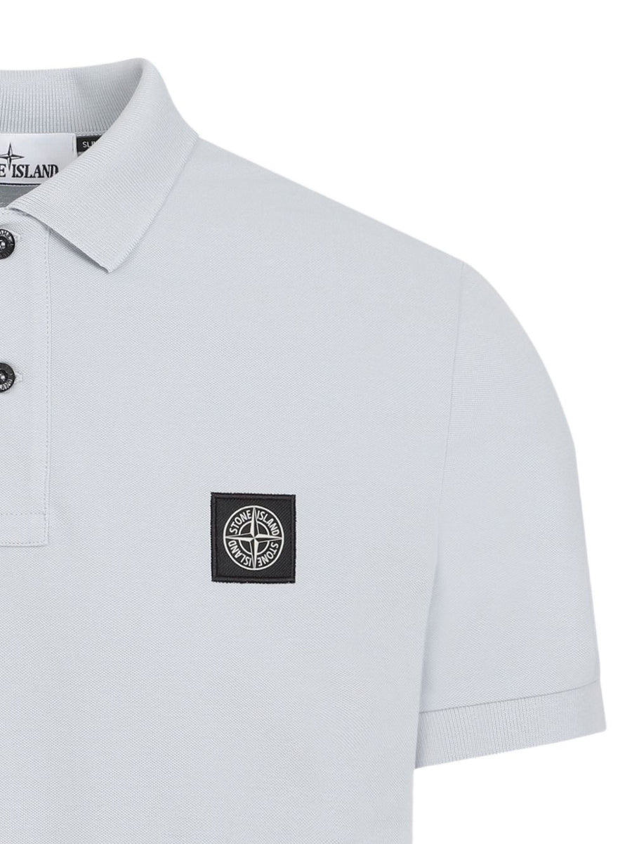 Stone Island Logo Polo Shirt Men Premium Cotton Stretch