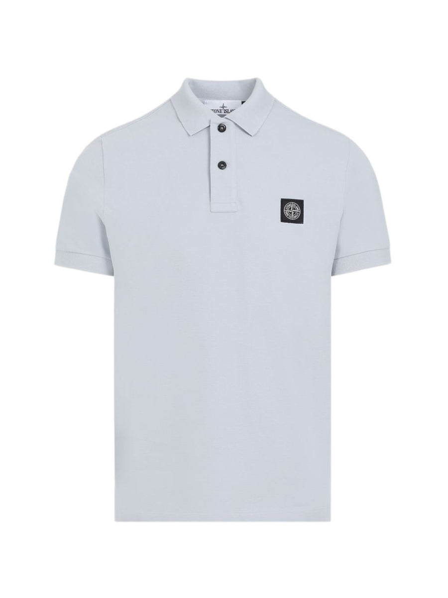 Stone Island Logo Polo Shirt Men Premium Cotton Stretch