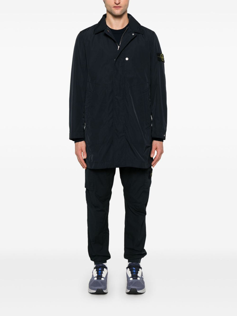 Stone Island Navy Cotton Crewneck Sweater for Men with Premium Knit Texture and Subtle Branding Spring Summer 2026