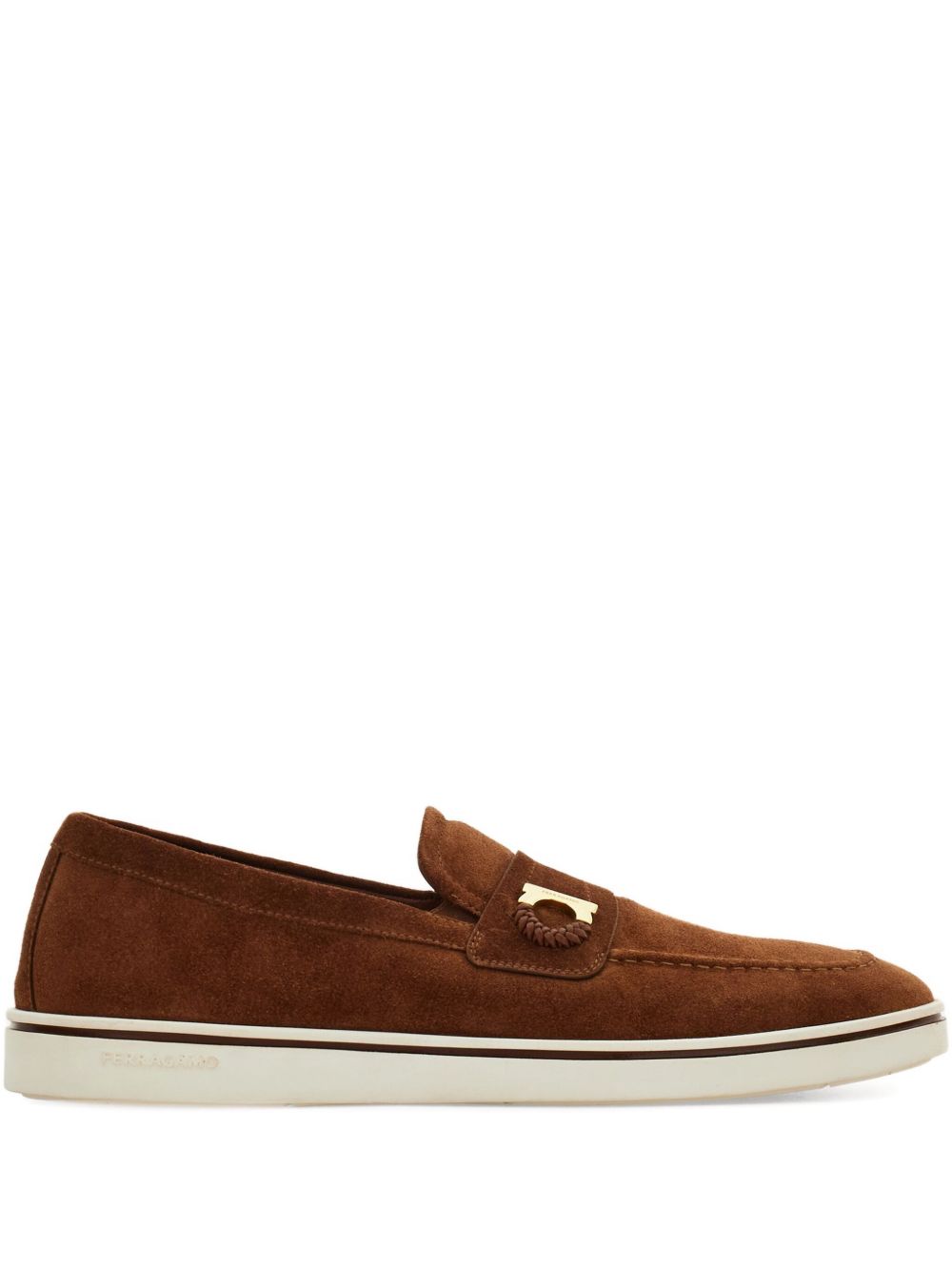 Ferragamo Boat shoe loafer with Gancini ornament