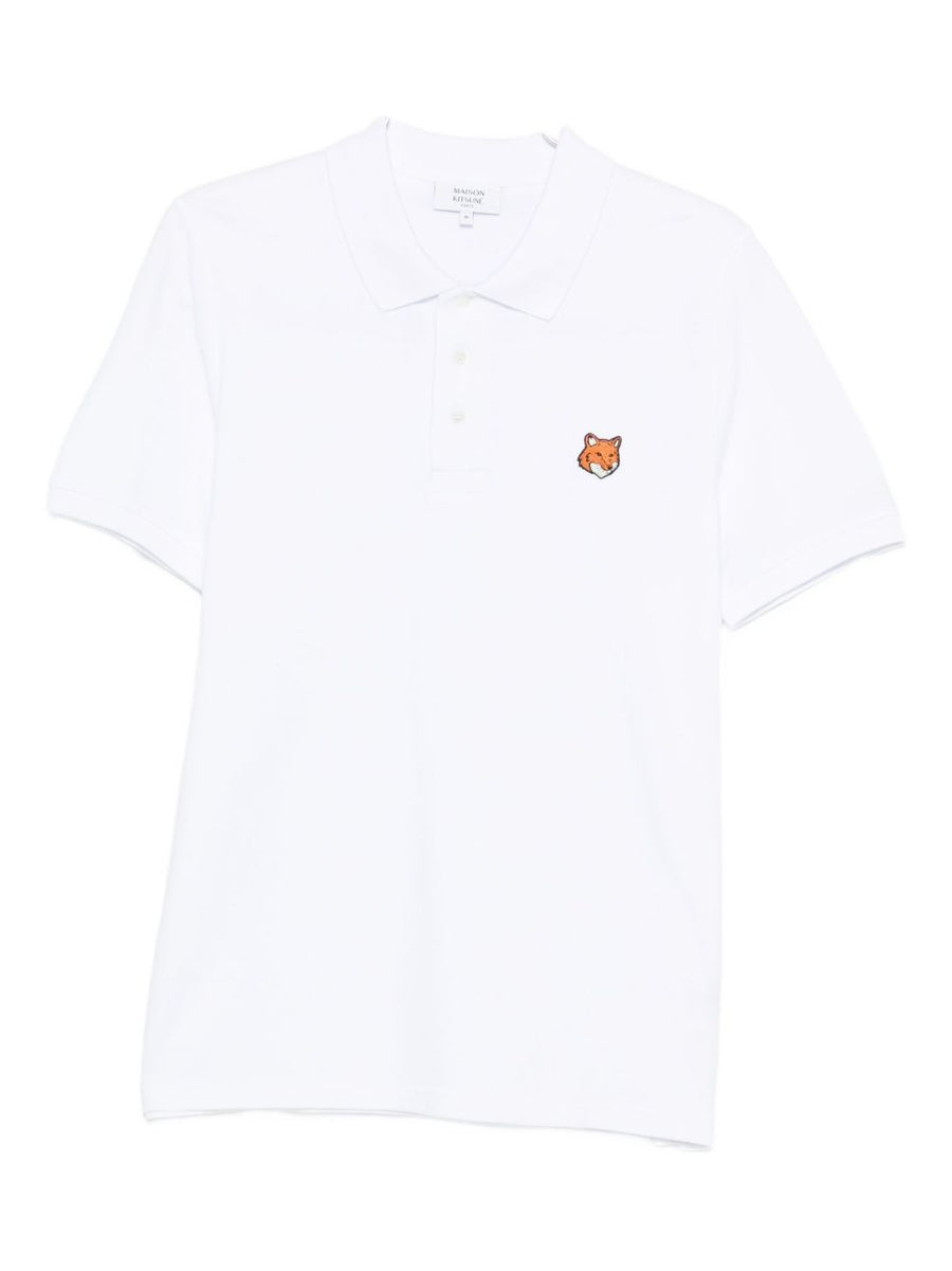 Maison Kitsuné Fox Head Silk Nylon Polo Shirt For Men Luxury Everyday Essential And Comfort