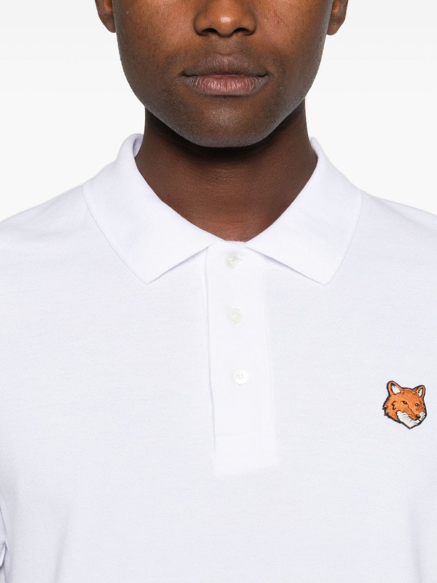 Maison Kitsuné Fox Head Silk Nylon Polo Shirt For Men Luxury Everyday Essential And Comfort