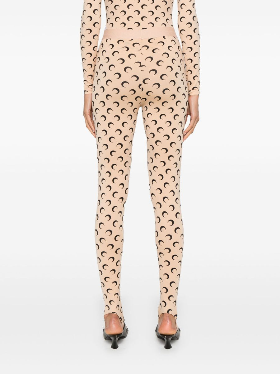 Marine Serre Moon Leggings for Women Sustainable Recycled Polyamide Moonogram Pattern