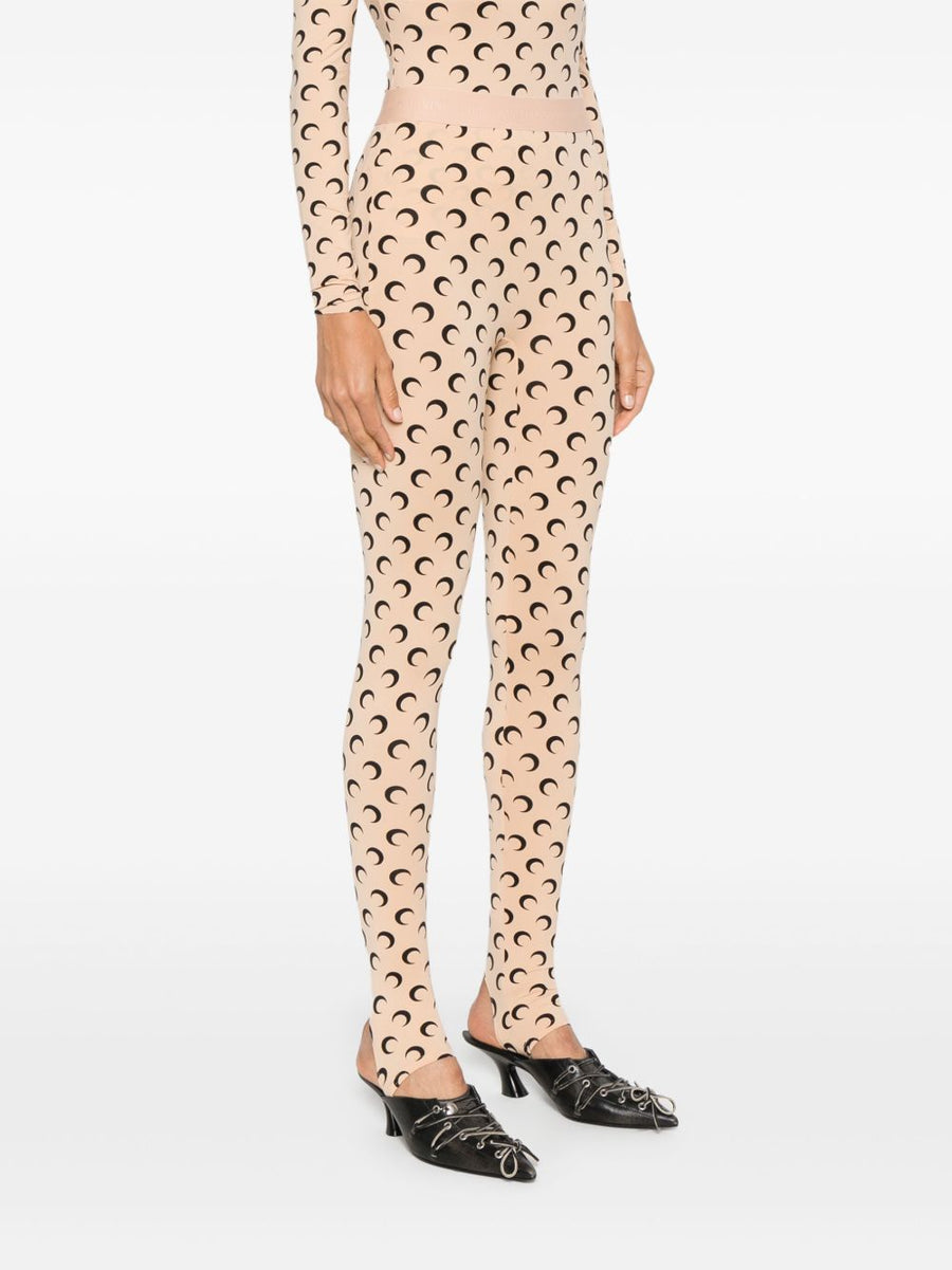 Marine Serre Moon Leggings for Women Sustainable Recycled Polyamide Moonogram Pattern