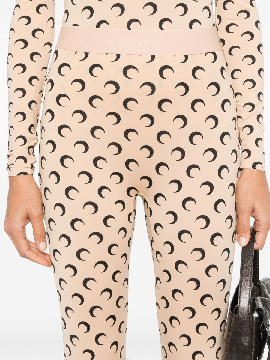 Marine Serre Moon Leggings for Women Sustainable Recycled Polyamide Moonogram Pattern