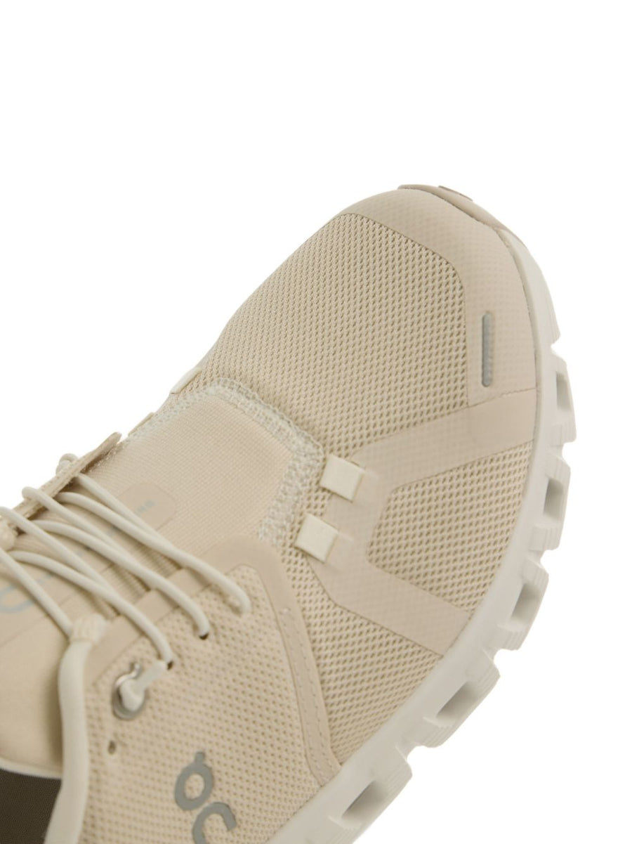 On Cloud 6 Sneakers For Women With CloudTec Comfort Sand Beige Front Lace Up Branded Insole