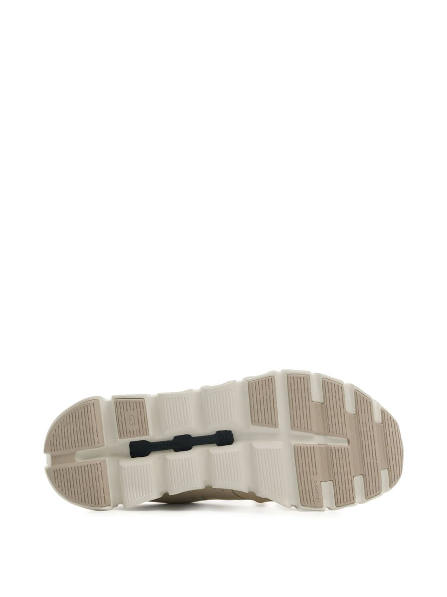On Cloud 6 Sneakers For Women With CloudTec Comfort Sand Beige Front Lace Up Branded Insole