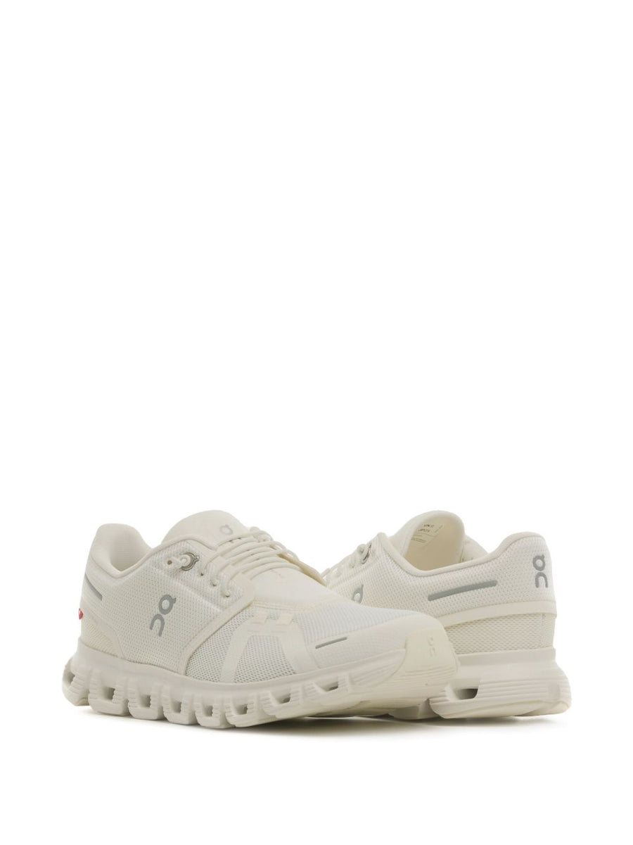 On Cloud 6 Sneakers For Women White Chunky Sole Comfort Lace Up All Day Style Premium