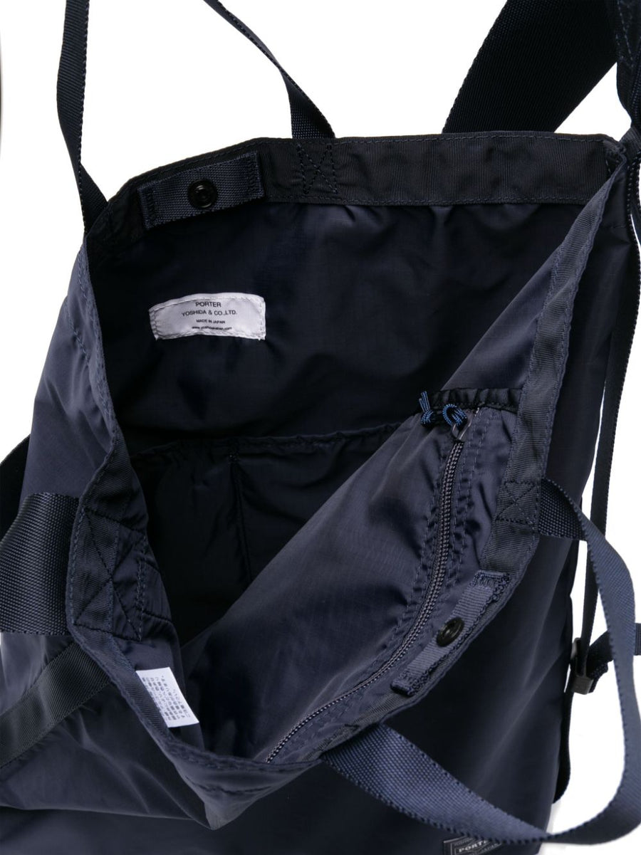 Porter Flex Two Way Shoulder Bag Navy Ripstop For Everyday Urban Men Smart Organization