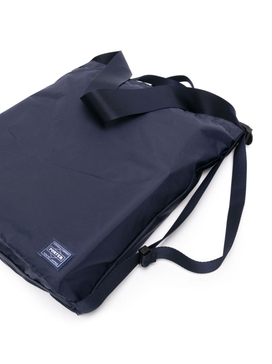 Porter Flex Two Way Shoulder Bag Navy Ripstop For Everyday Urban Men Smart Organization