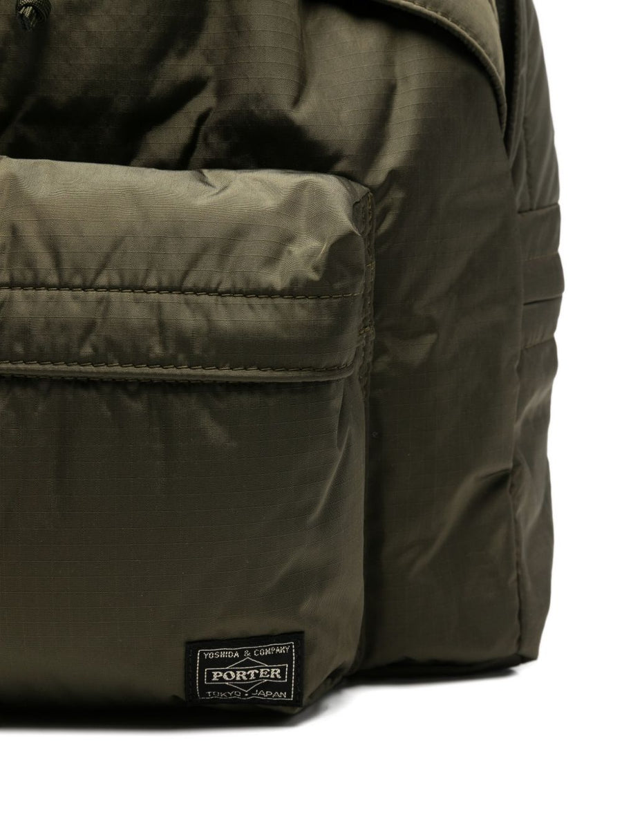 Porter Double Pack Daypack For Men All Season Versatile Everyday Backpack With Green Front Pocket