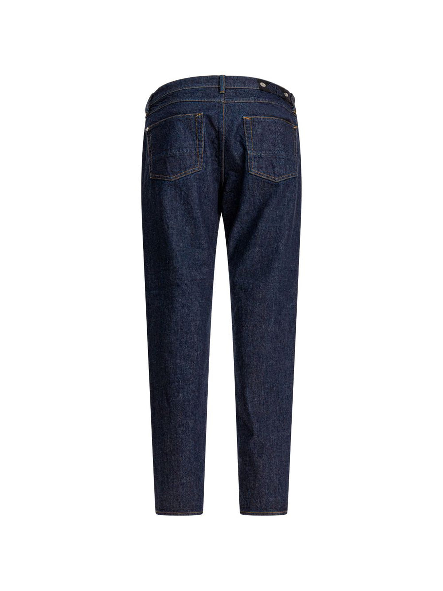 Stone Island Navy Cotone Denim Jeans Straight Leg 5 Pocket Luxury Menswear Essential