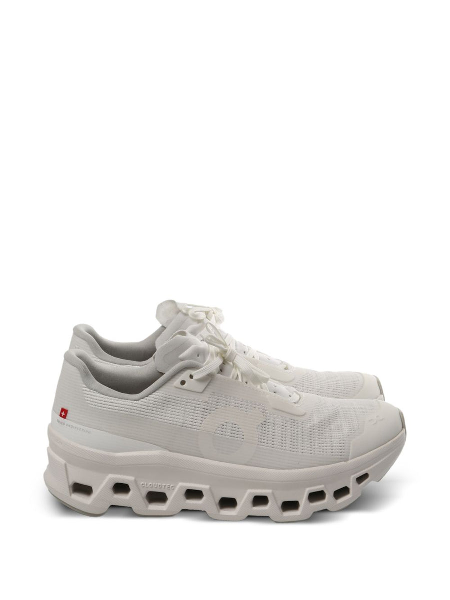 On Cloudmonster Void Women Sneakers White Perforated Upper Lightweight Comfort Everyday Wear