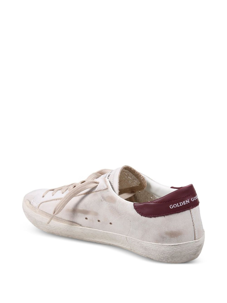 Golden Goose Super Star Sneakers Premium Calf Leather Distressed Finish For Men Fashion Forward