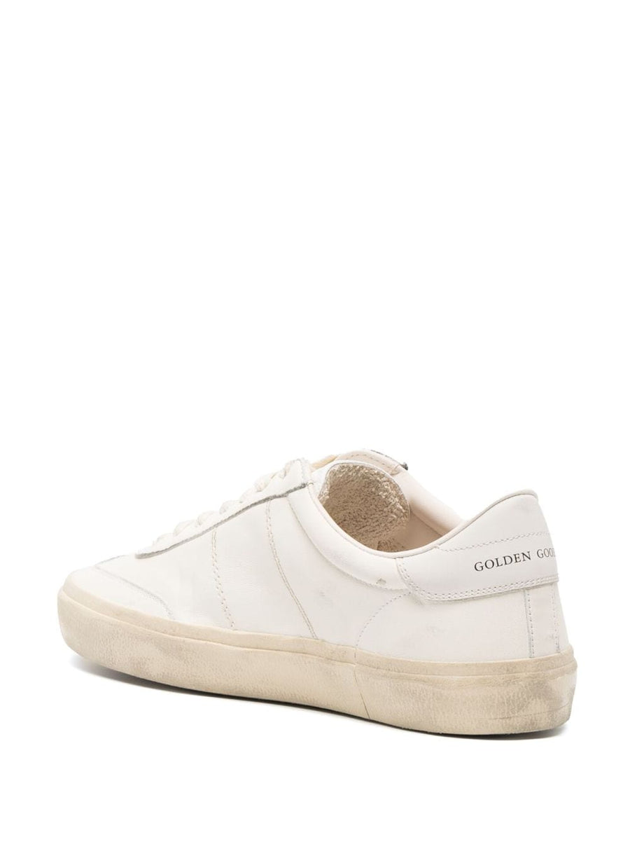 Golden Goose Soul Star Sneakers White Calf Leather Distressed Luxury For Men Premium Casual Streetwear