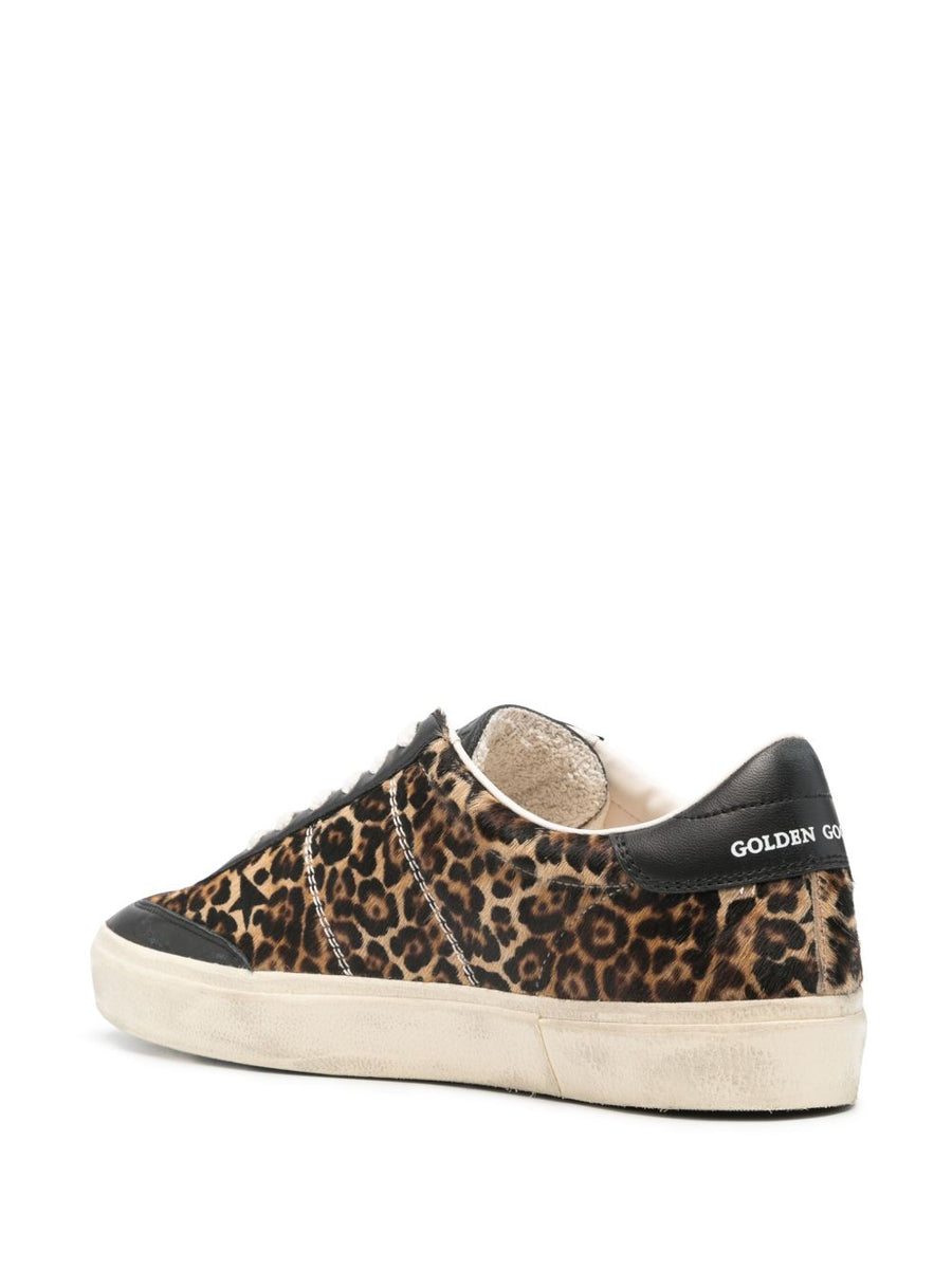 Golden Goose Soul Star Leopard Print Sneakers For Men Premium Craftsmanship Calf Leather Statement Luxury
