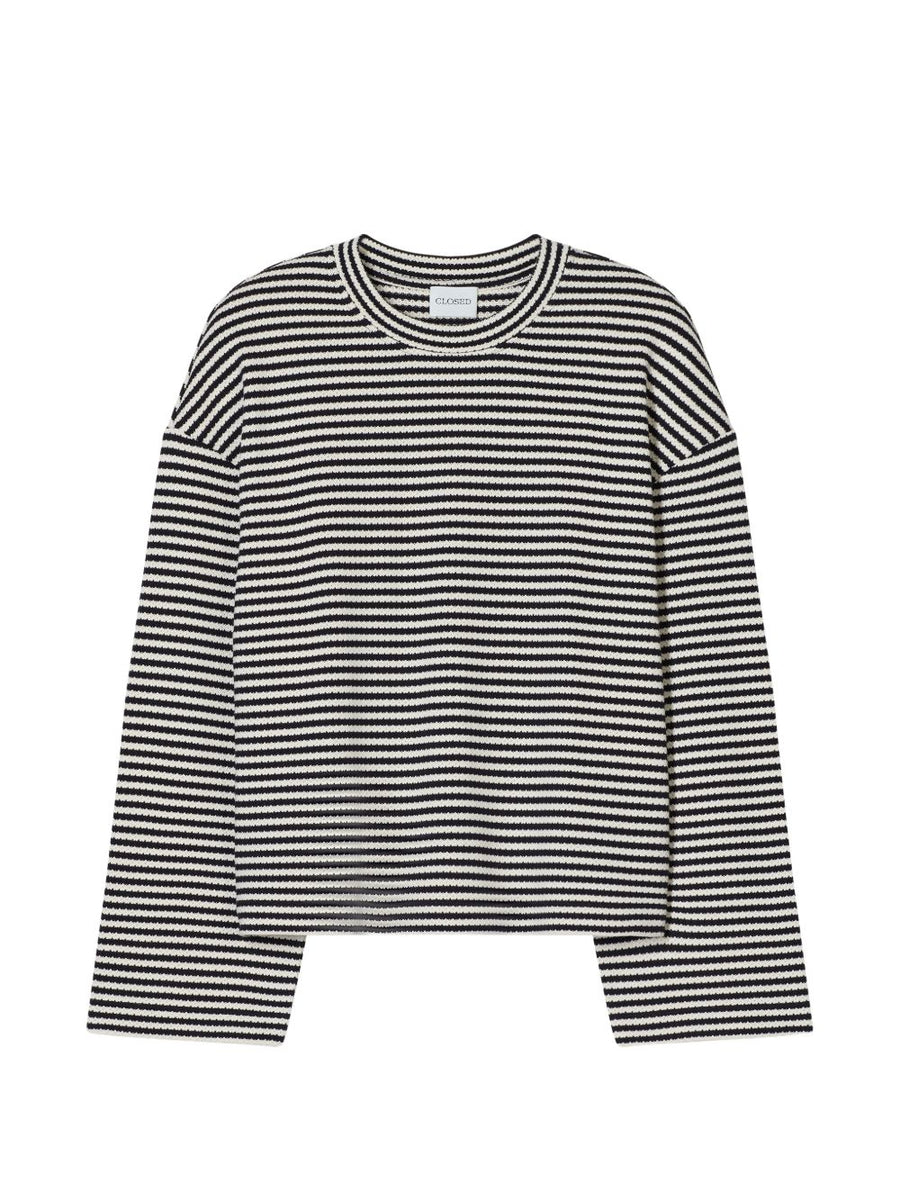 Striped Cotton T Shirt Closed For Women Versatile Everyday Wardrobe Staple With Classic Silhouette