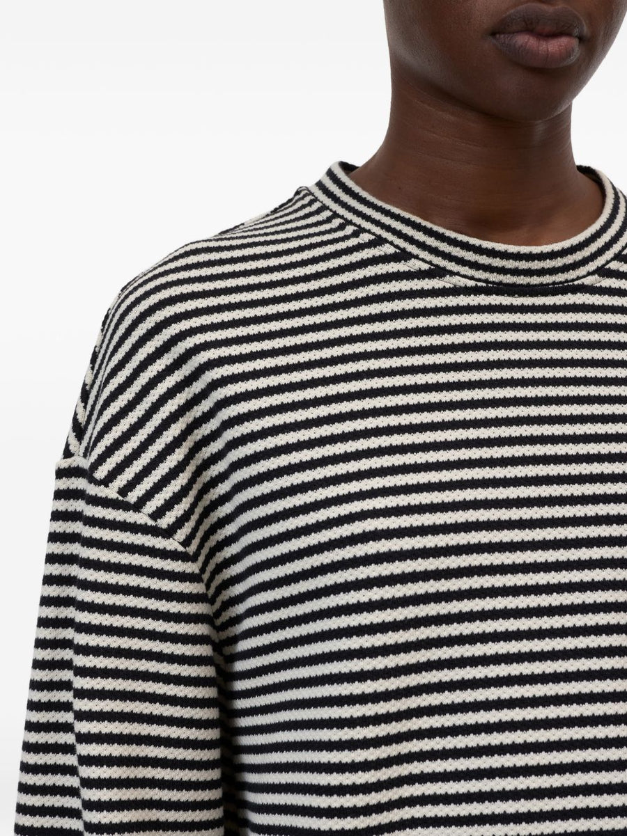 Striped Cotton T Shirt Closed For Women Versatile Everyday Wardrobe Staple With Classic Silhouette