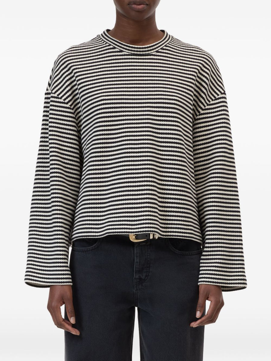 Striped Cotton T Shirt Closed For Women Versatile Everyday Wardrobe Staple With Classic Silhouette