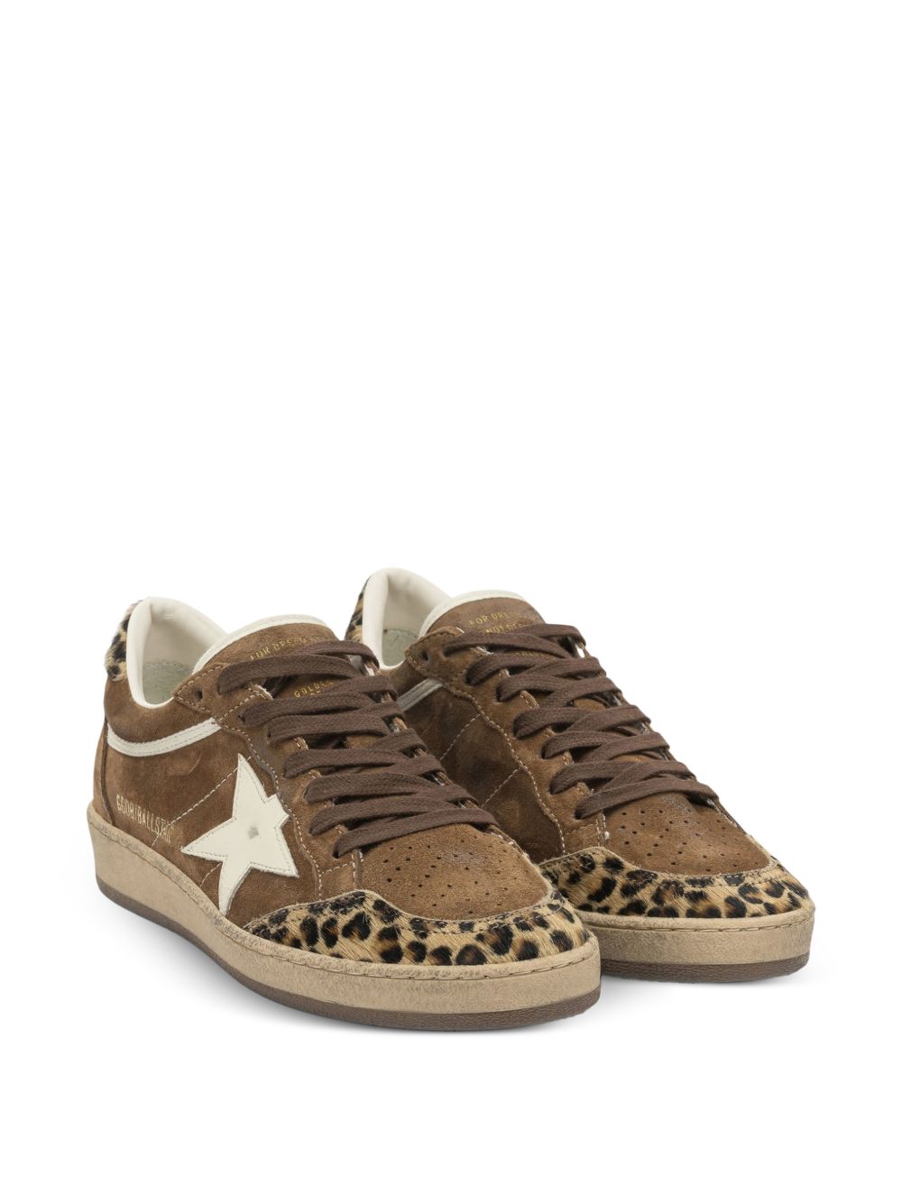 Golden Goose Ball Star leopard sneakers