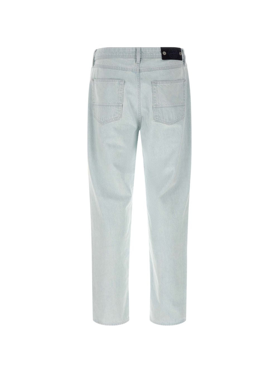 Stone Island Navy Denim Jeans 100 Percent Cotton Five Pocket