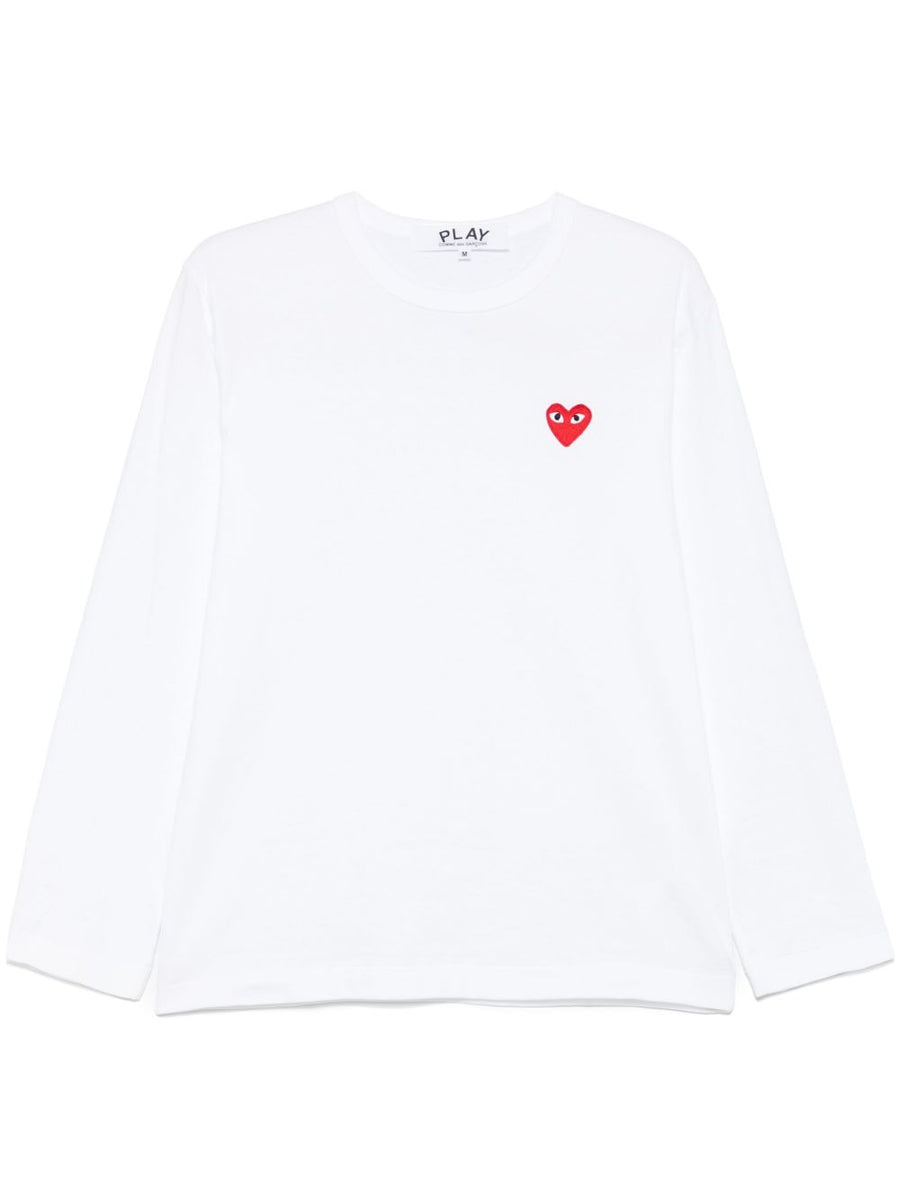 Comme Des Garcons Cotton T Shirt Unisex Essential Crew Neck White 100 Percent Cotton Premium Jersey Wardrobe Staple