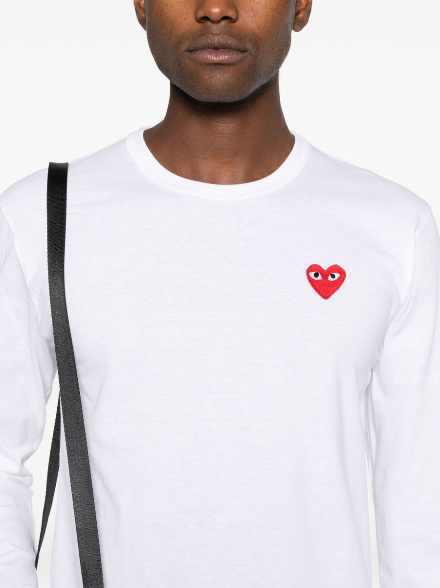 Comme Des Garcons Cotton T Shirt Unisex Essential Crew Neck White 100 Percent Cotton Premium Jersey Wardrobe Staple