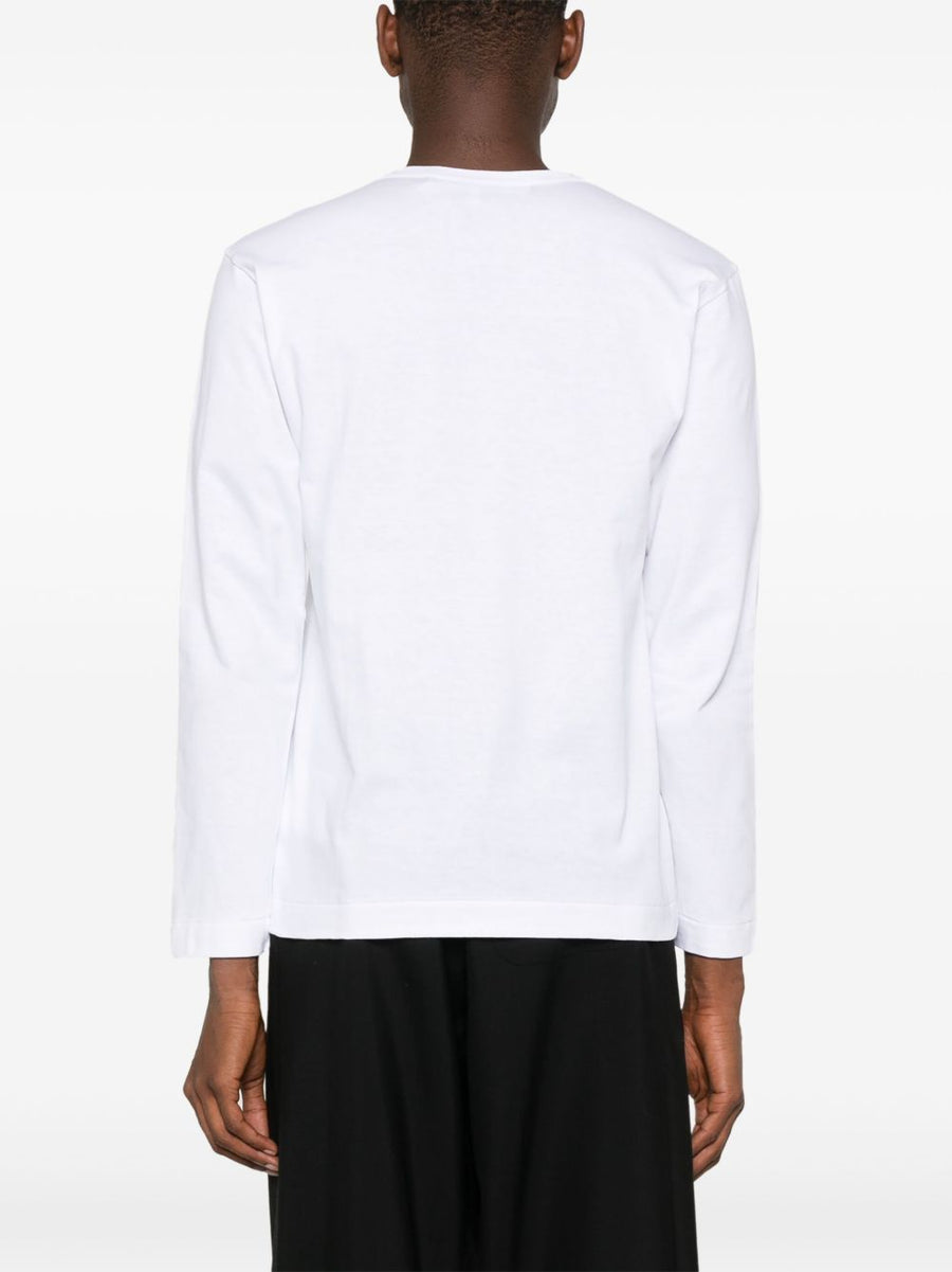 Comme Des Garcons Cotton T Shirt Unisex Essential Crew Neck White 100 Percent Cotton Premium Jersey Wardrobe Staple