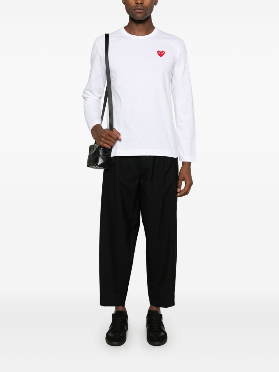 Comme Des Garcons Cotton T Shirt Unisex Essential Crew Neck White 100 Percent Cotton Premium Jersey Wardrobe Staple