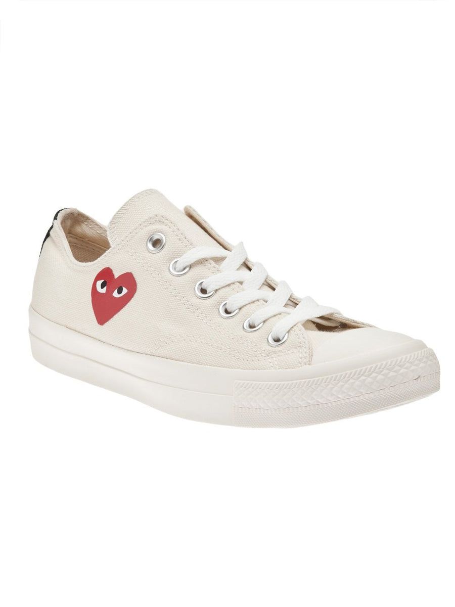 Comme Des Garcons Chuck Taylor Sneakers For Women Beige Neutral Versatile Everyday Style