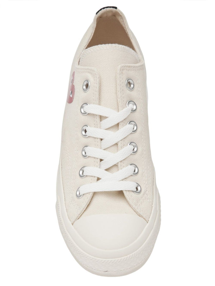 Comme Des Garcons Chuck Taylor Sneakers For Women Beige Neutral Versatile Everyday Style