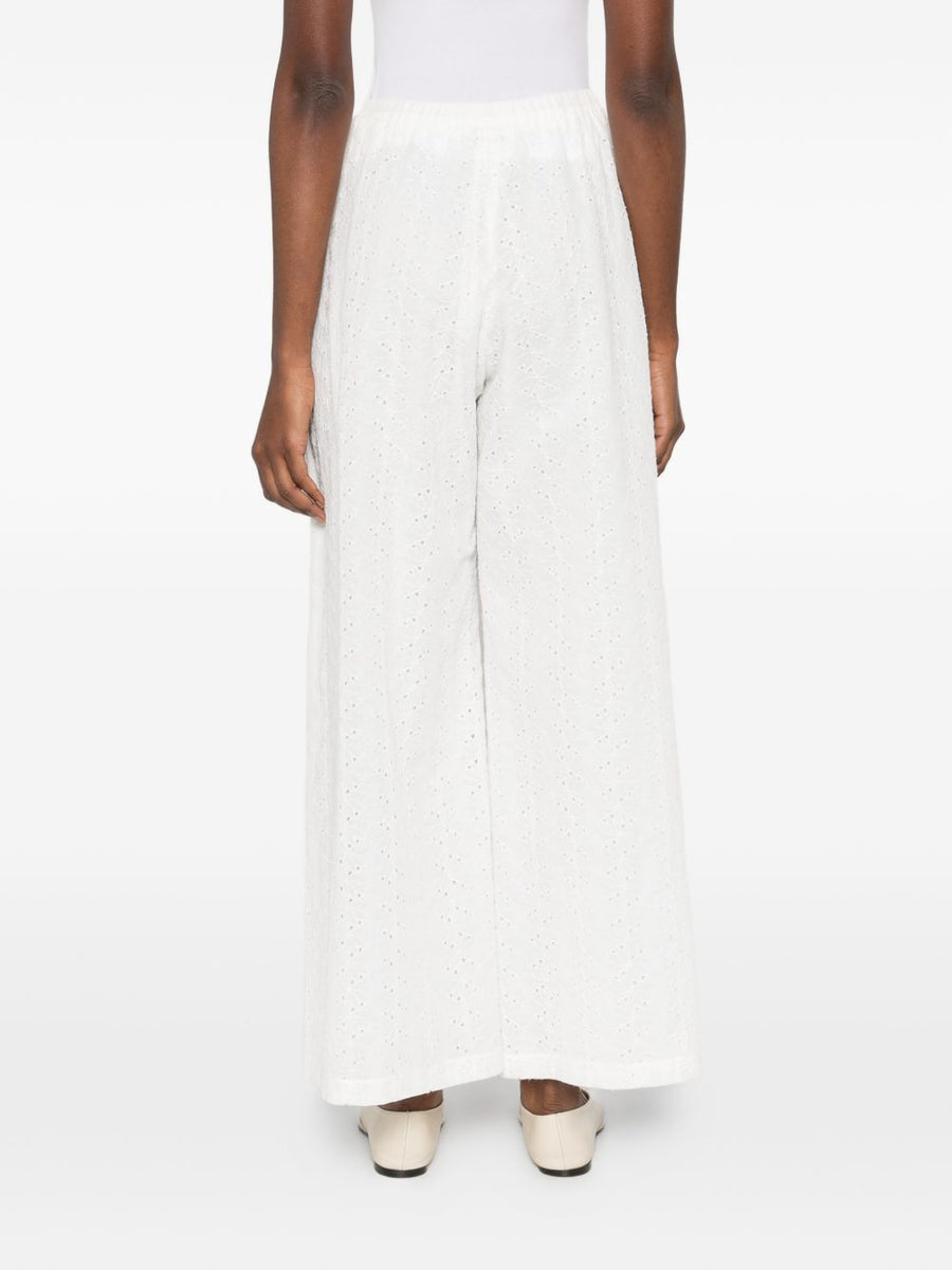 Forte Forte Embroidered cotton trousers