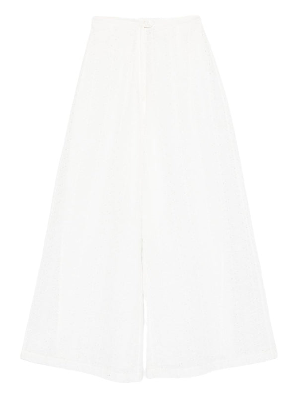 Forte Forte Embroidered cotton trousers