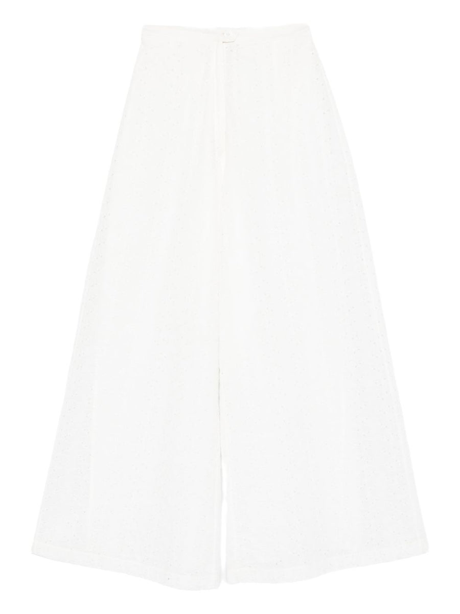 Forte Forte Embroidered cotton trousers