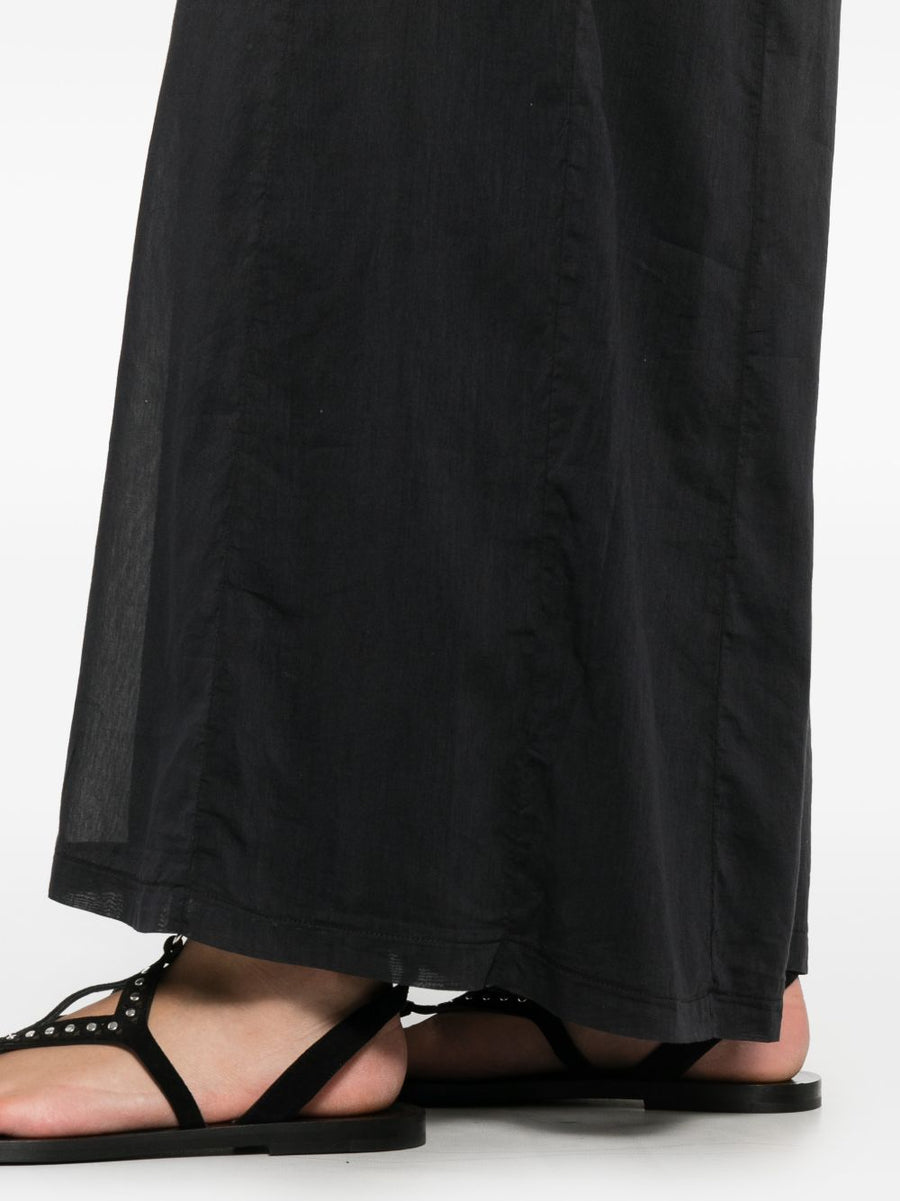 Forte Forte Voile Cotton Silk Trousers For Women High Waist Wide Leg Elegant Wardrobe Staple