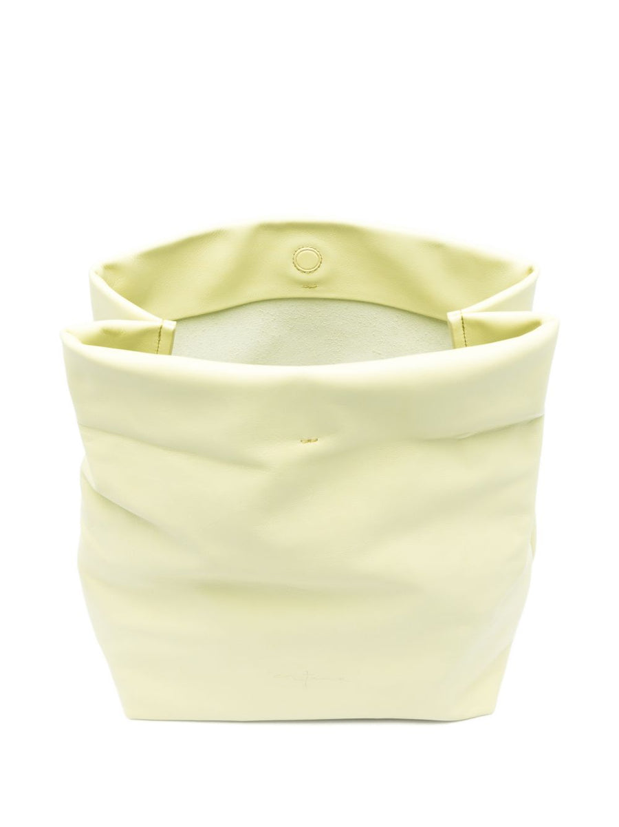 Cortana Delhi S Large Yellow Calf Leather Clutch For Women
