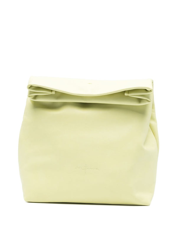 Cortana Delhi S Large Yellow Calf Leather Clutch For Women