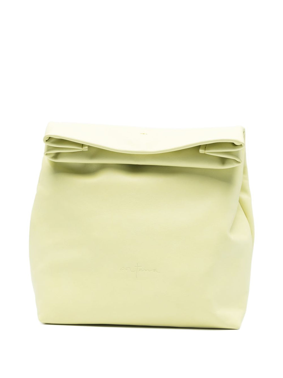 Cortana Delhi S Large Yellow Calf Leather Clutch For Women