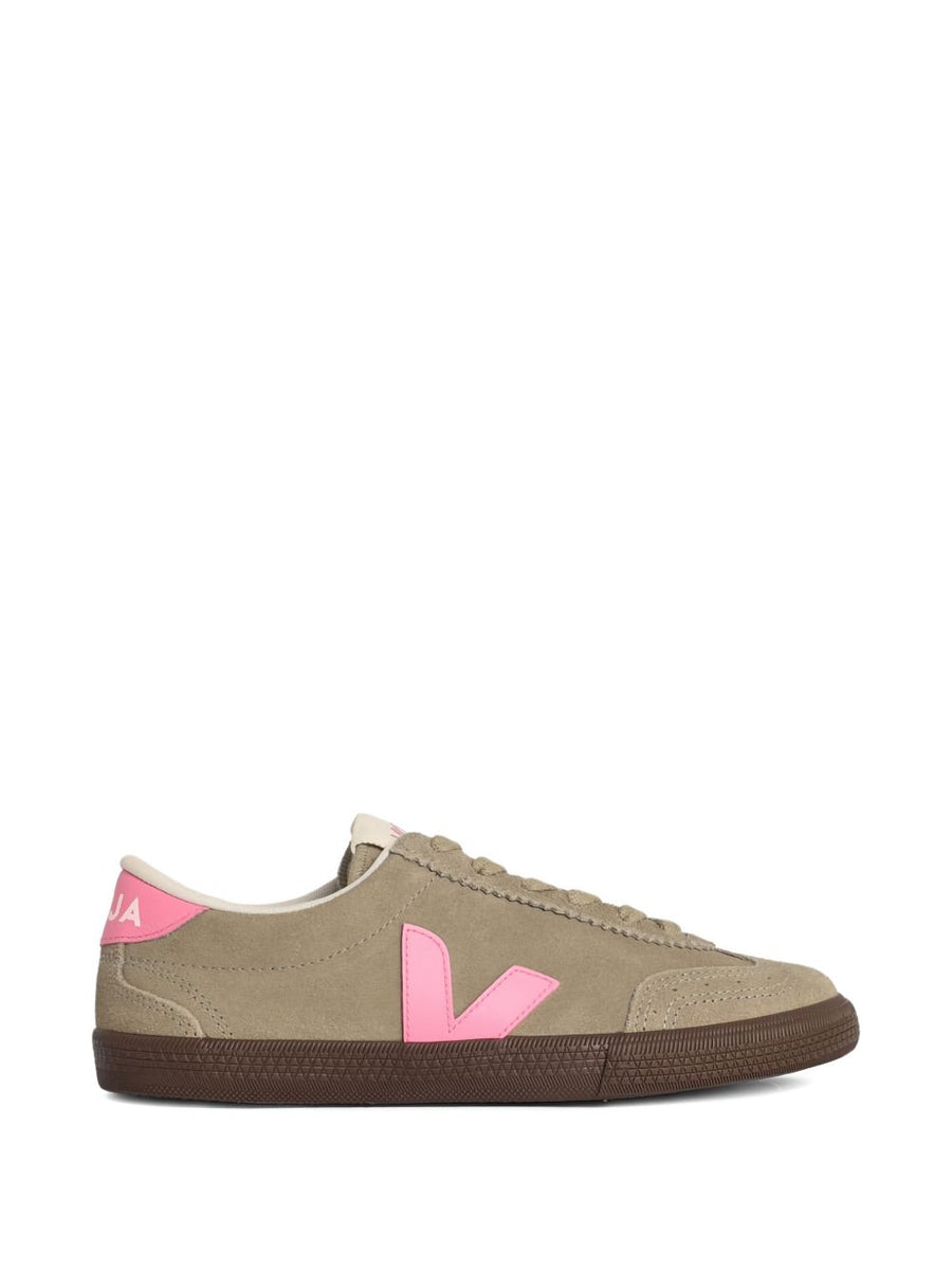 Veja Volley Suede Sneakers For Women Beige Calf Suede Upper With 2 cm Heel For Everyday Luxury